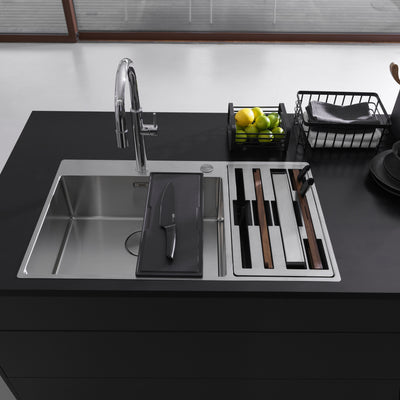 Load image into Gallery viewer, Franke Box Center Kitchen Sink Stainless Steel Double Bowl BWX 220-54-27 WCR