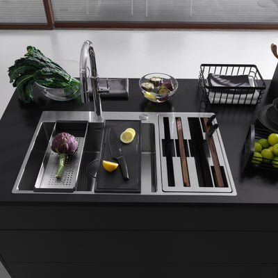 Load image into Gallery viewer, Franke Box Center Kitchen Sink Stainless Steel Double Bowl BWX 220-54-27 WCR