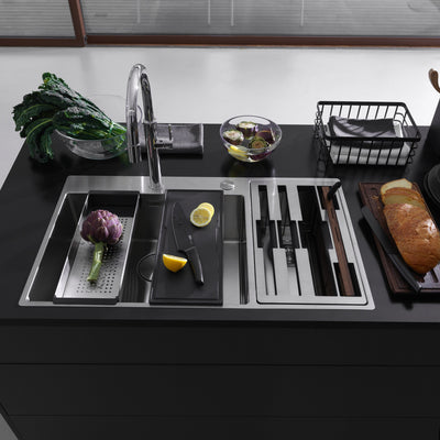 Load image into Gallery viewer, Franke Box Center Kitchen Sink Stainless Steel Double Bowl BWX 220-54-27 WCR