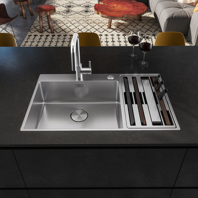 Load image into Gallery viewer, Franke Box Center Kitchen Sink Stainless Steel Double Bowl BWX 220-54-27 WCR