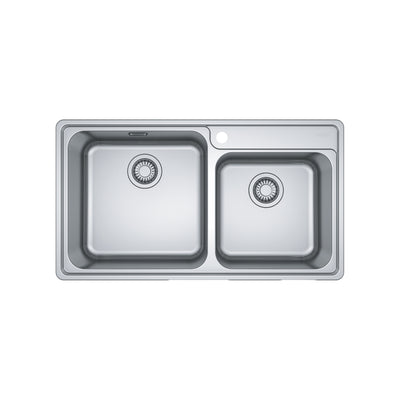 Load image into Gallery viewer, Franke Bell Kitchen Sink Stainless Steel Double Bowl BCX 620-42-35
