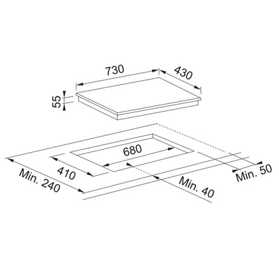 Load image into Gallery viewer, Franke Induction Hob 2-Zone Tempered Glass Black - FIH7210