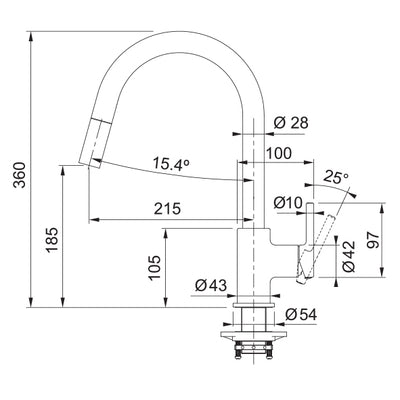 Load image into Gallery viewer, Franke Smart Kitchen Tap Lina J-Spout - CT933