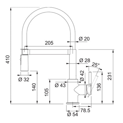 Load image into Gallery viewer, Franke Smart Kitchen Tap Lina Semi-Pro - CT995C