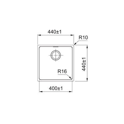 Load image into Gallery viewer, Franke Felix Kitchen Sink Stainless Steel Single Bowl FEX 110-40