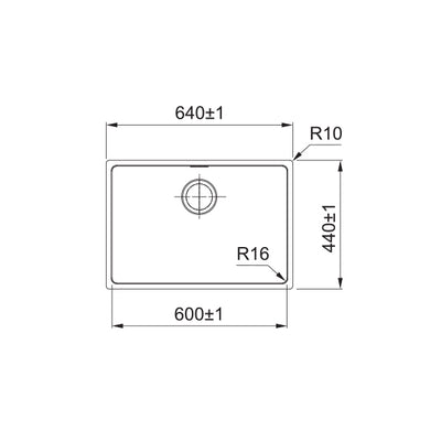 Load image into Gallery viewer, Franke Felix Kitchen Sink Stainless Steel Single Bowl FEX 110-60