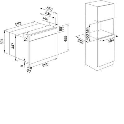 Load image into Gallery viewer, Franke Mythos Microwave - FMY 45 MW BK