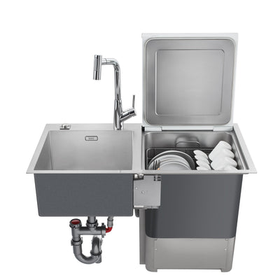 Load image into Gallery viewer, Franke Kitchen Sink Dishwasher Stainless Steel Double Bowl FSDW50

