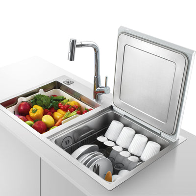 Load image into Gallery viewer, Franke Kitchen Sink Dishwasher Stainless Steel Double Bowl FSDW50
