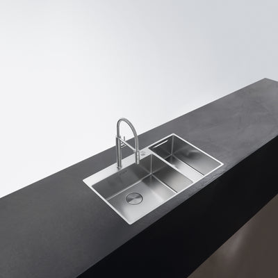 Load image into Gallery viewer, Franke Box Center Kitchen Sink Stainless Steel Double Bowl BWX 220-54-27 WCR

