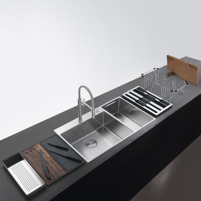 Load image into Gallery viewer, Franke Box Center Kitchen Sink Stainless Steel Double Bowl BWX 220-54-27 WCR
