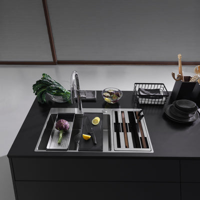 Load image into Gallery viewer, Franke Box Center Kitchen Sink Stainless Steel Double Bowl BWX 220-54-27 WCR
