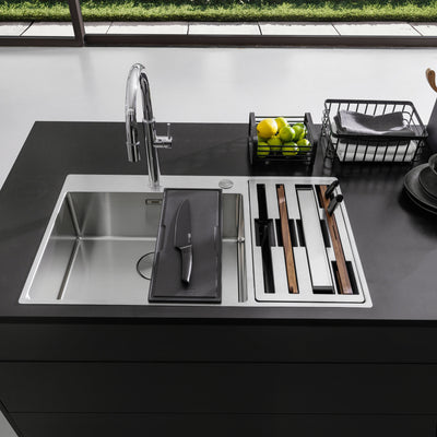 Load image into Gallery viewer, Franke Box Center Kitchen Sink Stainless Steel Double Bowl BWX 220-54-27 WCR

