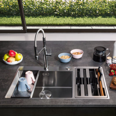 Load image into Gallery viewer, Franke Box Center Kitchen Sink Stainless Steel Double Bowl BWX 220-54-27 WCR

