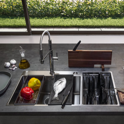 Load image into Gallery viewer, Franke Box Center Kitchen Sink Stainless Steel Double Bowl BWX 220-54-27 WCR

