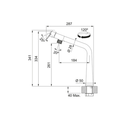 Load image into Gallery viewer, Franke Mythos Kitchen Tap Icon L-Spout
