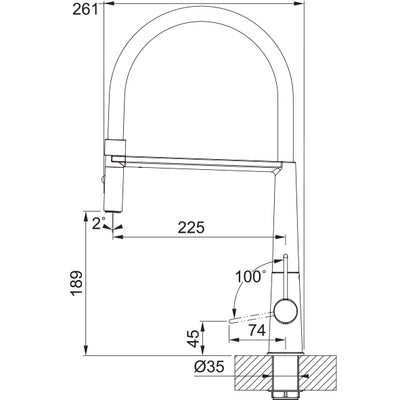 Load image into Gallery viewer, Franke Mythos Kitchen Tap Icon Semi Pro
