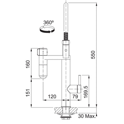 Load image into Gallery viewer, Franke Kitchen Tap Vital Semi-Pro
