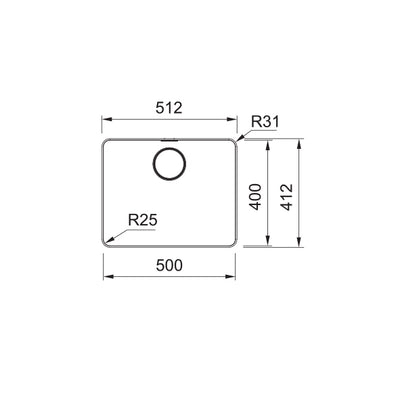 Load image into Gallery viewer, Franke Mythos Kitchen Sink Stainless Steel Single Bowl MYX 210-50
