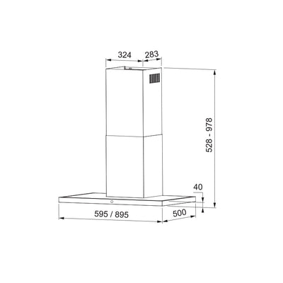 Load image into Gallery viewer, Franke Hood - Arno 60 XS/BK
